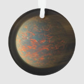 Exoplanet 55 Cancri E und seine geschmolzene Oberf Ornament (Rückseite)