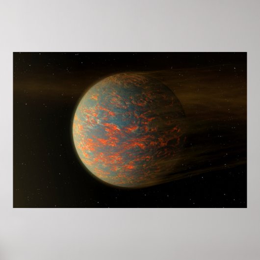 Exoplanet 55 Cancri E und seine geschmolzene Oberf Poster (Vorne)