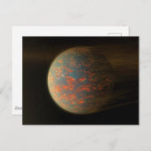 Exoplanet 55 Cancri E und seine geschmolzene Oberf Postkarte (Vorne/Hinten)