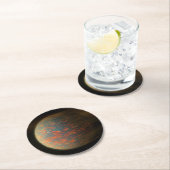 Exoplanet 55 Cancri E und seine geschmolzene Oberf Runder Pappuntersetzer (Vor Ort)