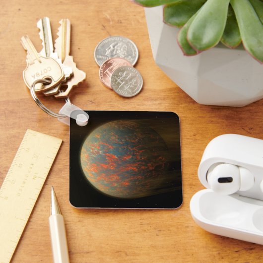 Exoplanet 55 Cancri E und seine geschmolzene Oberf Schlüsselanhänger (Schreibtisch)