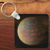 Exoplanet 55 Cancri E und seine geschmolzene Oberf Schlüsselanhänger (Vorderseite)