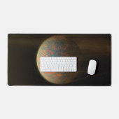 Exoplanet 55 Cancri E und seine geschmolzene Oberf Schreibtischunterlage (Tastatur & Maus)
