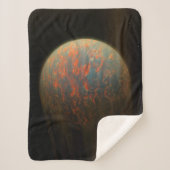 Exoplanet 55 Cancri E und seine geschmolzene Oberf Sherpadecke (Vorderseite)