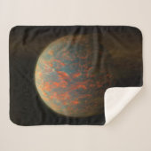 Exoplanet 55 Cancri E und seine geschmolzene Oberf Sherpadecke (Vorderseite (Horizontal))