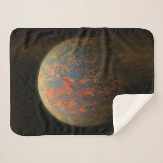 Exoplanet 55 Cancri E und seine geschmolzene Oberf Sherpadecke (Vorderseite (Horizontal))