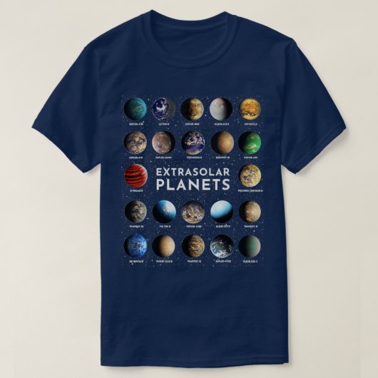 Exoplanet Extrasolare Planets Astronomen Space Ast T-Shirt (Design vorne)