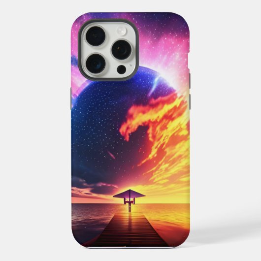 Exoplanet-Gelände iPhone Hülle (Rückseite)