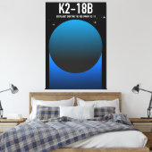 Exoplanet K2-18b Leinwanddruck (Insitu (Schlafzimmer))