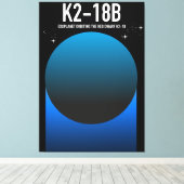 Exoplanet K2-18b Leinwanddruck (Insitu (Holzboden))
