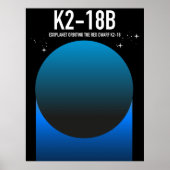 Exoplanet K2-18b Poster (Vorne)
