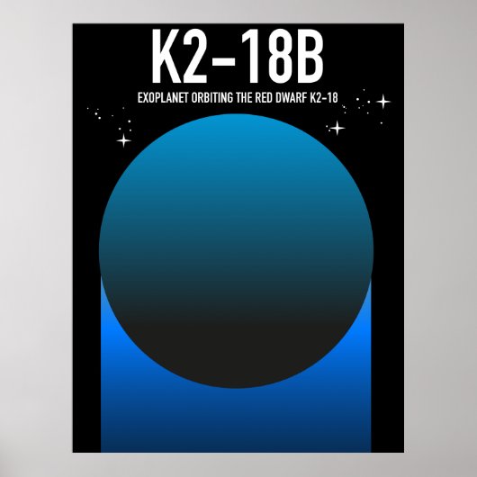 Exoplanet K2-18b Poster (Vorne)