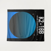 Exoplanet K2-18b Wandteppich (Vorderseite (Horizontal))