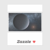 Exoplanet Ogle-2016-Blg-1195lb Orbits a Small Star Aufkleber (Blatt)