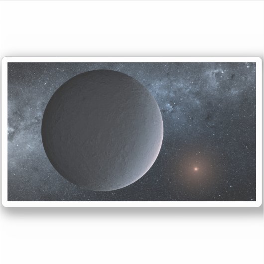 Exoplanet Ogle-2016-Blg-1195lb Orbits a Small Star Aufkleber (Vorderseite)