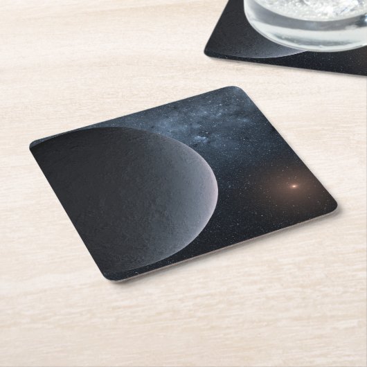 Exoplanet Ogle-2016-Blg-1195lb Orbits a Small Star Rechteckiger Pappuntersetzer (angewinkelt)