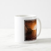Exoplanet Trappist-1f von der Icy Night Seite. Kaffeetasse (VorderseiteRechts)