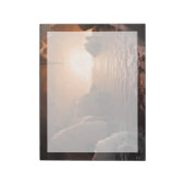 Exoplanet Trappist-1f von der Icy Night Seite. Notizblock (Rotiert)