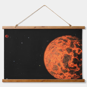 Exoplanet UCF-1.01 Orbit eines Sterns namens GJ 43 Wandteppich Mit Holzrahmen