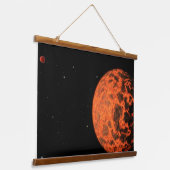 Exoplanet UCF-1.01 Orbit eines Sterns namens GJ 43 Wandteppich Mit Holzrahmen (Gewinkelt)