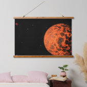 Exoplanet UCF-1.01 Orbit eines Sterns namens GJ 43 Wandteppich Mit Holzrahmen (Schlafzimmer)