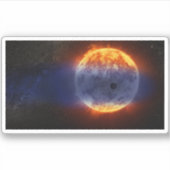 Exoplanet-Wolke GJ 3470b Aufkleber (Vorderseite)