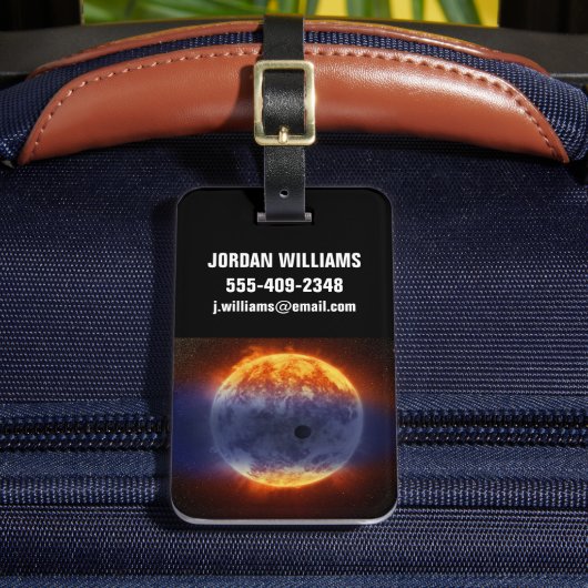 Exoplanet-Wolke GJ 3470b Gepäckanhänger (Vorderseite Insitu 2)