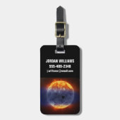 Exoplanet-Wolke GJ 3470b Gepäckanhänger (Vorderseite vertikal)