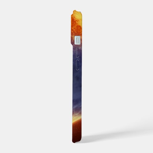 Exoplanet-Wolke GJ 3470b iPhone 15 Hülle (Linke Seite)