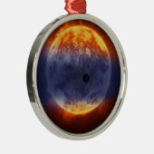 Exoplanet-Wolke GJ 3470b Ornament Aus Metall (Rechts)