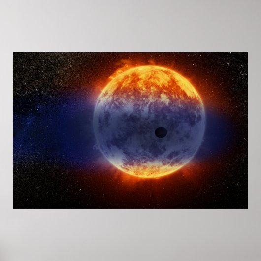 Exoplanet-Wolke GJ 3470b Poster (Vorne)