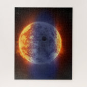 Exoplanet-Wolke GJ 3470b Puzzle (Vertikal)