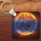 Exoplanet-Wolke GJ 3470b Schlüsselanhänger (Vorderseite)