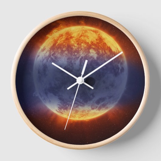 Exoplanet-Wolke GJ 3470b Uhr (Vorderseite)