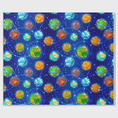 Exoplaneten Geschenkpapier (Flach)