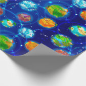 Exoplaneten Geschenkpapier (Ecke)