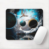 Exoplaneten und Erde Mousepad (Mit Mouse)