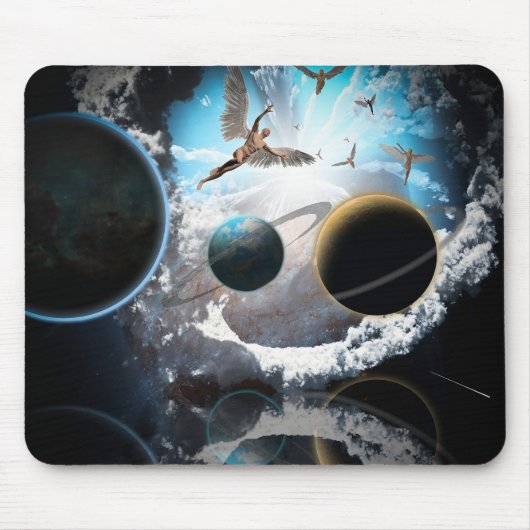 Exoplaneten und Erde Mousepad (Vorne)