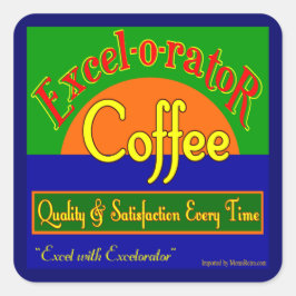 Exorator Coffee Retro Crate Art Sticker
