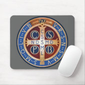 Exorzismus-Medaillen-Mausunterlage St. Benedict Mousepad (Mit Mouse)
