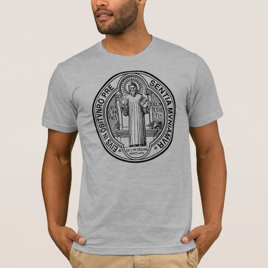 Exorzismus-Medaillen-T - Shirt St. Benedict (Vorderseite)