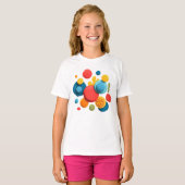 Exosome Serum – Abstract Colorful Shapes Kids T-Shirt (Vorne ganz)