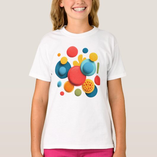 Exosome Serum – Abstract Colorful Shapes Kids T-Shirt (Vorderseite)