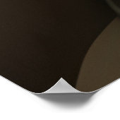 Exotic African Glamour Frau Rote Lippen grünes Gol Poster (Ecke)