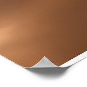 Exotic African Glamour Frau Rote Lippen Rosa Gold Poster (Ecke)