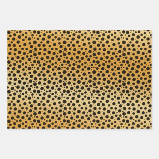 Exotic Animal Print Collection Zebra Tiger Cheetah Geschenkpapier Set (Vorderseite 3)