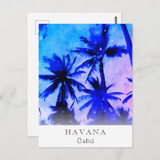 *~* Exotic AP25 Personalize Travel * Palm Blätter Postkarte (Vorne/Hinten)