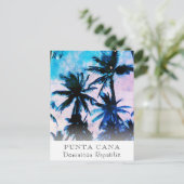 *~* Exotic AP25 Personalize Travel Palm Frond Postkarte (Stehend Vorderseite)