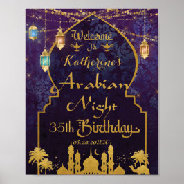 Exotic Arabian Nights Lamp Geburtstagsparty Willko Poster