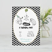 Exotic Australian Animal Kindergeburtstag Einladung (Stehend Vorderseite)